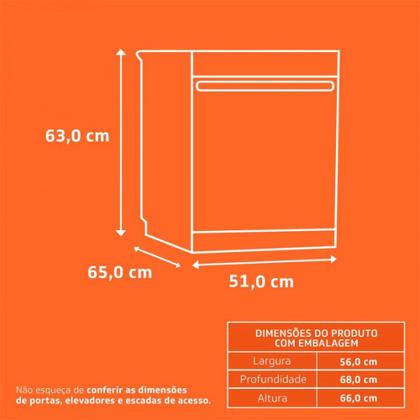 Imagem de Lava Louça Brastemp 8 Serviços Inox BLF08BSBNA