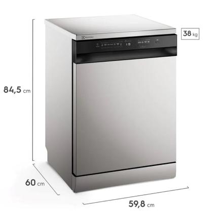 Imagem de Lava louça electrolux 14 serviços em aço inox com programa lava & seca 220v ls14e