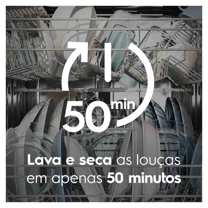 Imagem de Lava-Louça Electrolux 14 Serviços Inox com Programa Lava e Seca 50' LS14E