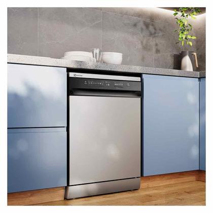 Imagem de Lava-Louça Electrolux 14 Serviços Inox com Programa Lava e Seca 50' LS14E