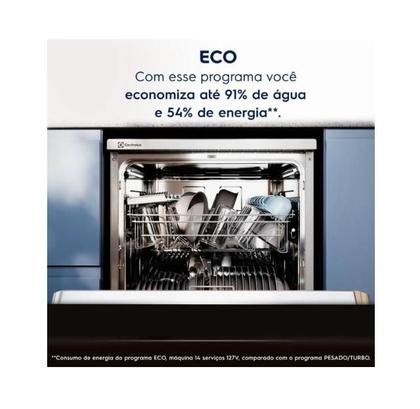 Imagem de Lava-Louça Electrolux 14 Serviços Inox com Programa Lava e Seca 50' (LS14E)