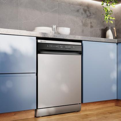 Imagem de Lava-Louça Electrolux 14 Serviços Inox com Programa Lava & Seca 50 min (LS14E)