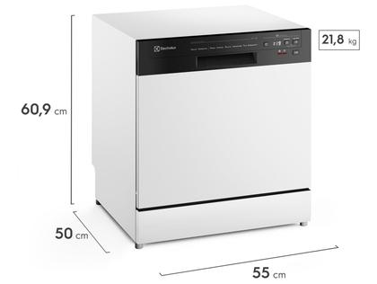 Imagem de Lava-Louça Electrolux 8 Serviços Branca com Programa Lava & Seca 50 min (LB08E)