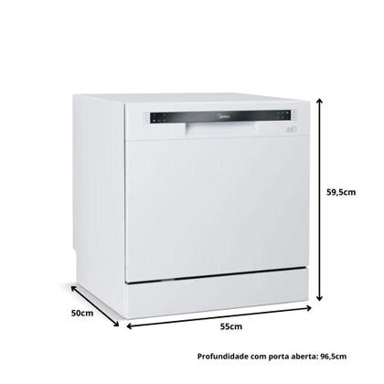 Imagem de Lava Louça Midea DWA08B2 8 Serviços 6 Programas De Lavagem