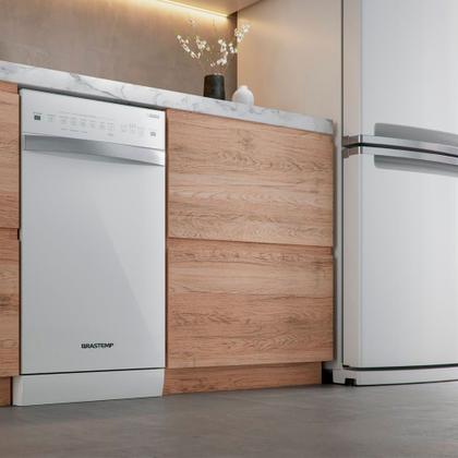 Imagem de Lava-Louças 10 Serviços Brastemp Branca com Ciclo Pesado - BLF10BB