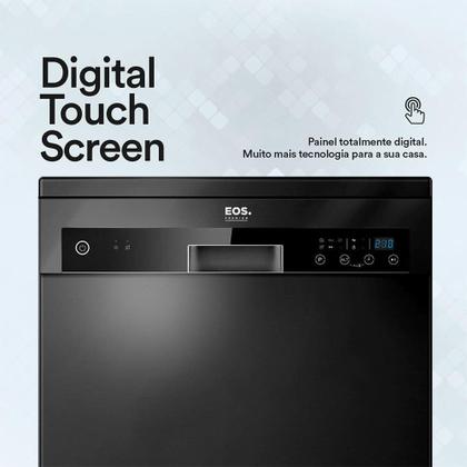Imagem de Lava Louças 14 Serviços EOS ELL14P Preta 110V