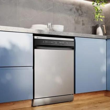 Imagem de Lava Loucas 14 Servicos Inox Lava Seca 220v Electrolux Ls14e Prateado