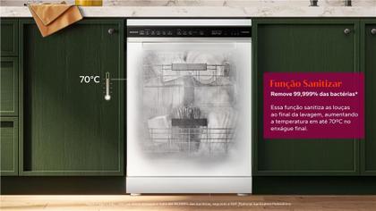 Imagem de Lava-louças 15 Serviços Brastemp Branca com Smart Sensor - BLF61AB