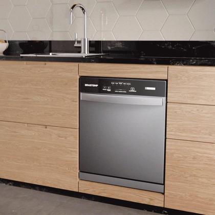 Imagem de Lava-Louças 8 Serviços Brastemp BLF08BS - Prata