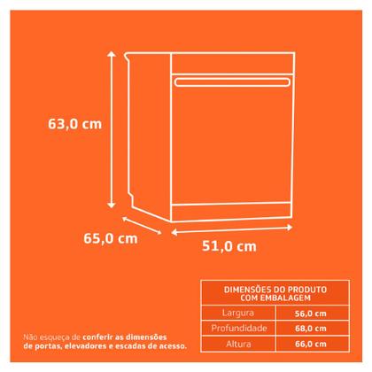 Imagem de Lava Louças 8 Serviços Brastemp Cinza - BLF08BS