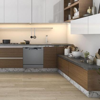 Imagem de Lava Louças 8 Serviços DWA08S Painel Touchmidea Cinza 110V