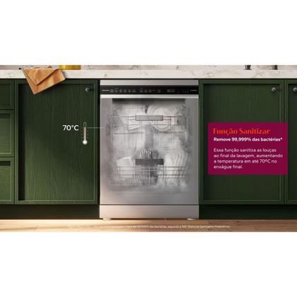 Imagem de Lava-Louças Brastemp 15 Serviços Smart Sensor Inox 220V BLF61ARBNA