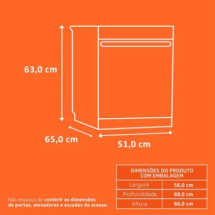 Imagem de Lava Louças Brastemp 8 Serviços Econômica BLF08AE