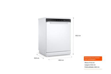 Imagem de Lava-louças Brastemp Branca 15 Serviços BLF61AB Com Smart Sensor