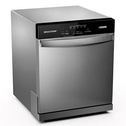 Lava Louças Brastemp Cinza Metálico com 08 Serviços e 05 Programas de Lavagem - BLF08B Imagem de Lava Louças Brastemp Cinza Metálico com 08 Serviços e 05 Programas de Lavagem - BLF08B