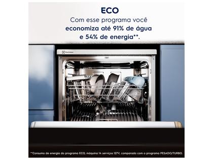 Imagem de Lava-louças Electrolux 14 Serviços com Função Higienizar LS14E Prata