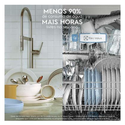 Imagem de Lava-Louças Electrolux 14 Serviços Preta Experience com Função Higienizar Compras - LL14P
