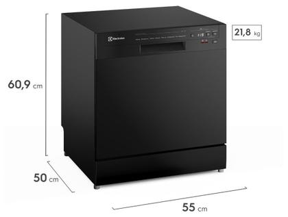 Imagem de Lava-louças Electrolux 8 Serviços LP08E Preta