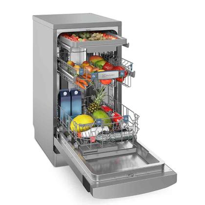 Imagem de Lava-Louças Electrolux com a porta Inox, 10 Serviços, 07 Programas de Lavagem e Função Higienizar Compras - LL10X