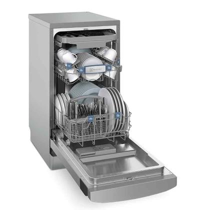 Imagem de Lava-Louças Electrolux com a porta Inox, 10 Serviços, 07 Programas de Lavagem e Função Higienizar Compras - LL10X