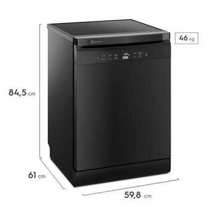 Imagem de Lava Louças Electrolux Experience Preta (LL14P) 220V