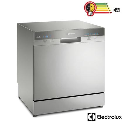 Imagem de Lava-Louças Electrolux Inox com 08 Serviços, 07 Programas de Lavagem e Painel Blue Touch - LL08S