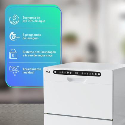 Imagem de Lava Louças HQ Digital 6 Serviços Branca HQ-LL6DB2 220V