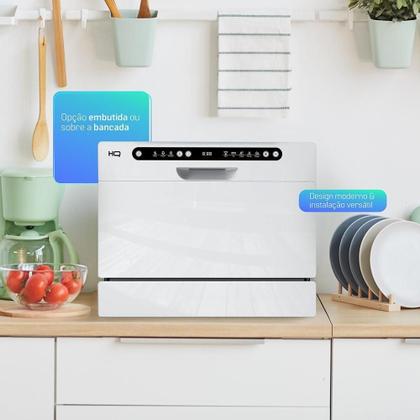Imagem de Lava Louças HQ Digital 6 Serviços Branca HQ-LL6DB2 220V