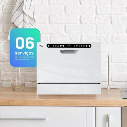 Imagem de Lava Louças HQ Digital 6 Serviços Branca HQ-LL6DB2 220V