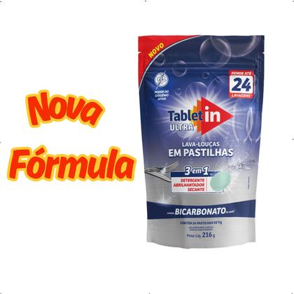 Imagem de Lava-louças Louças 24 pastilhas com Bicarbonato Tablet In