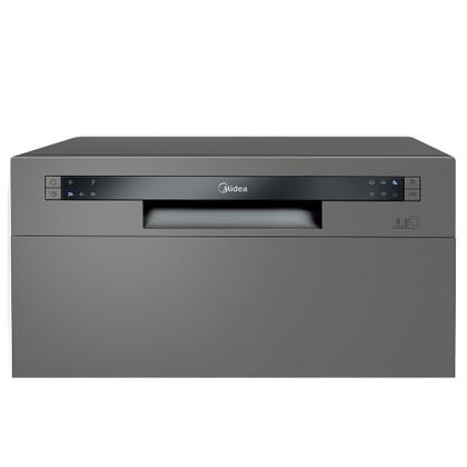 Imagem de Lava-Louças Midea Cinza com 08 Serviços, 06 Programas de Lavagem e Função Adiar Início - DWA08S