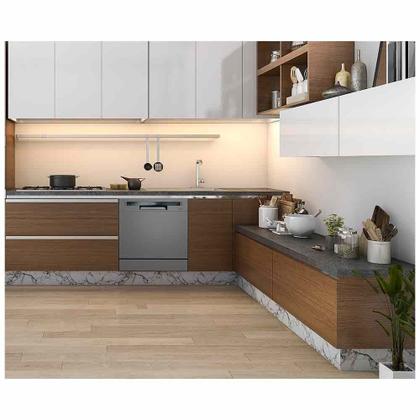 Imagem de Lava-Louças Midea Cinza com 08 Serviços, 06 Programas de Lavagem e Função Adiar Início - DWA08S