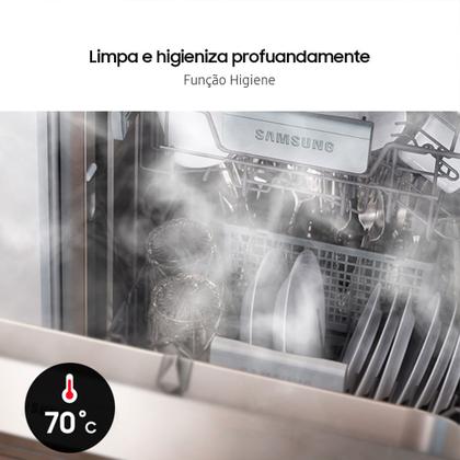 Lava-louças Samsung com 14 serviços Inox Imagem de Lava-louças Samsung com 14 serviços Inox