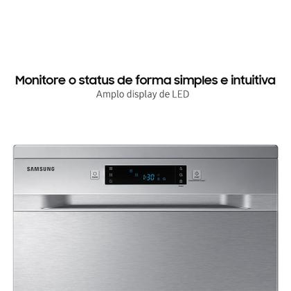 Lava-louças Samsung com 14 serviços Inox Imagem de Lava-louças Samsung com 14 serviços Inox