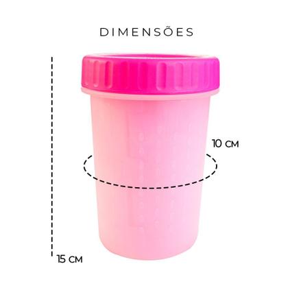 Imagem de Lava-Patas para Cachorros Grandes - Rosa