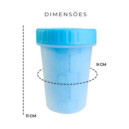 Imagem de Lava-Patas para Cachorros Médios - Azul