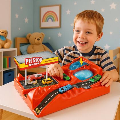 Imagem de Lava Rápido Infantil Pit Stop Lua de Cristal com Ducha e 2 Carrinhos Inclusos