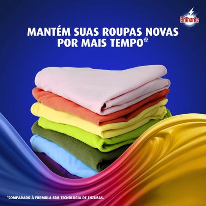 Imagem de Lava Roupas em Pó Brilhante Roupas Brancas e Coloridas Limpeza Total 1,6kg Grátis 150g