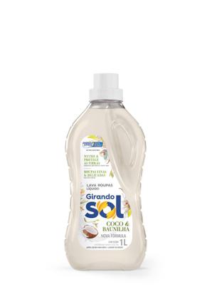 Imagem de Lava Roupas Líquido Girando Sol 1 Litro Coco e Baunilha