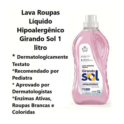 Imagem de Lava Roupas Líquido Girando Sol 1 Litro Hipoalergênico