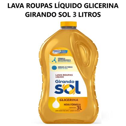 Imagem de Lava Roupas Líquido Girando Sol 3 Litros Glicerina