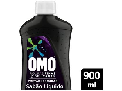 Imagem de Lava Roupas Líquido Omo Roupas Finas e Delicadas Pretas e Escuras Frasco 900ml