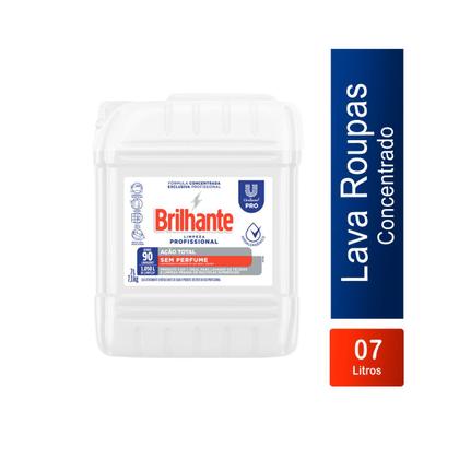 Imagem de Lava Roupas Líquido S/ Perfume 7 Litros Brilhante