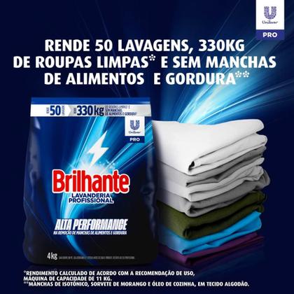Imagem de Lava-Roupas Pó Brilhante Pro Lavanderia Profissional Pacote 4kg