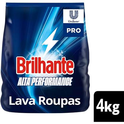Imagem de Lava-Roupas Pó Brilhante Pro Lavanderia Profissional Pacote 4kg