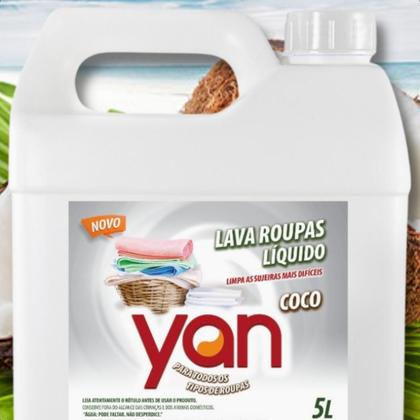 Imagem de Lava Roupas Sabão Liquido Coco Remove Manchas 5 Litros