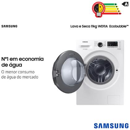 Imagem de Lava & Seca 11 Kg Samsung Branca com 12 Programas de Lavagem - WD11A4453BW