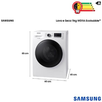 Imagem de Lava & Seca 11 Kg Samsung Branca com 12 Programas de Lavagem - WD11A4453BW