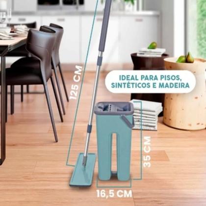 Imagem de Lava seca rodo limpeza vassora mop flat com balde limpador multiuso