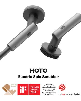 Imagem de Lavador giratório elétrico HOTO sem fio à prova d'água com 6 escovas